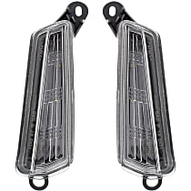 Driver and Passenger Side Driving Lights, CAPA CERTIFIED