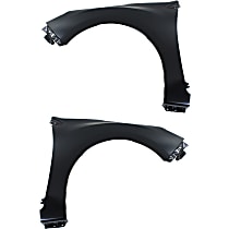 Front, Driver and Passenger Side Fenders, Without turn signal light hole