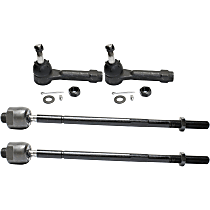 Front, Driver and Passenger Side, Inner and Outer Tie Rod Ends