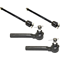 Front, Driver and Passenger Side, Inner and Outer Tie Rod Ends