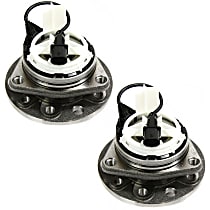 Front and Rear, Driver and Passenger Side Wheel Hubs, With Bearing