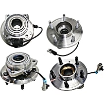 Front and Rear, Driver and Passenger Side Wheel Hub Bearing included - Set of 4