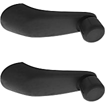 Window Crank - Front, Driver and Passenger Side, Black, Direct Fit, Set of 2