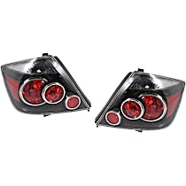 Driver and Passenger Side Halogen Tail Light, Without bulb(s), OE Replacement