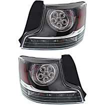 Driver and Passenger Side Halogen Tail Light, With bulb(s), OE Replacement
