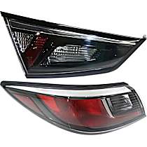 Driver Side, Inner and Outer Inner - LED; Outer - Halogen Tail Light, With bulb(s), OE Replacement