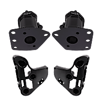 Front, Driver and Passenger Side Bumper Bracket, For Models with Steel Bumper