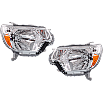 Driver and Passenger Side Halogen Headlight, With bulb(s), OE Replacement, CAPA Certified