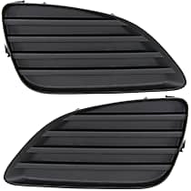 Fog Light Cover - Front, Driver and Passenger Side, Textured Black