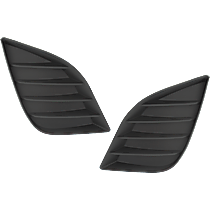 Fog Light Cover - Front, Driver and Passenger Side, Textured Black