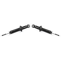 Rear, Driver and Passenger Side Bare Strut, FWD, Front Wheel Drive, Low Gas Charged Unit - Slow Strut Rod Extension