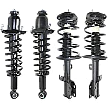 Front and Rear, Driver and Passenger Side Fully Loaded Strut, Front Wheel Drive