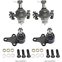 Front, Driver and Passenger Side, Upper and Lower Ball Joint, Rear Wheel Drive