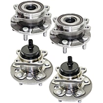 Rear, Driver and Passenger Side Wheel Hubs, Front Wheel Drive