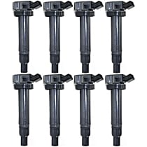 Ignition Coils, Set of 8, with 8 Ignition Coil on Plugs
