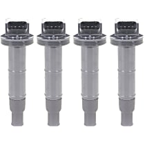 Ignition Coils, Set of 4, 4 Cylinder, 2.4L Engine, with 3 7/8 Inch Coil Stem