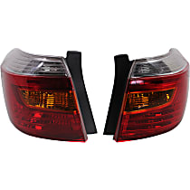 Driver and Passenger Side Tail Lights, without Bulb, Halogen, Japan Built Vehicle