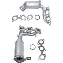 Firewall Side and Radiator Side Catalytic Converters, Federal EPA Standard, 46-State Legal (Cannot ship to or be used in vehicles originally purchased in CA, CO, NY or ME)