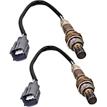 After Catalytic Converter, Driver and Passenger Side Oxygen Sensors, 4-wire