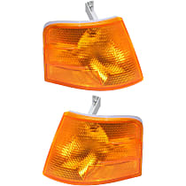 Front, Driver and Passenger Side Turn Signal Light, Without bulb(s)