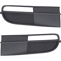 Fog Light Cover - Front, Driver and Passenger Side, Black