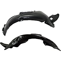 Front, Driver and Passenger Side, Fender Liner, Sedan