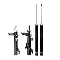 Front and Rear, Driver and Passenger Side Shock and Fully Loaded Strut
