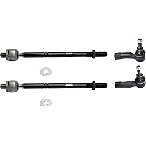 Front, Driver and Passenger Side, Inner and Outer Tie Rod Ends