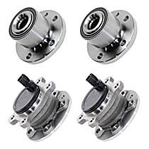 Front and Rear, Driver and Passenger Side Wheel Hub Bearing included - Set of 4