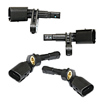 Front and Rear, Driver and Passenger Side ABS Speed Sensors