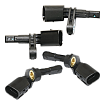 Front and Rear, Driver and Passenger Side ABS Speed Sensors