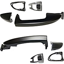 Front or Rear, Driver and Passenger Side Exterior Door Handle, Primed, Without Key Hole