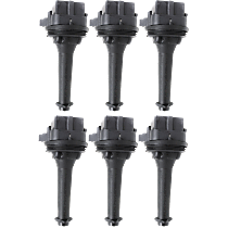 Ignition Coils, Set of 6, with 6 Ignition Coil on Plugs - 
