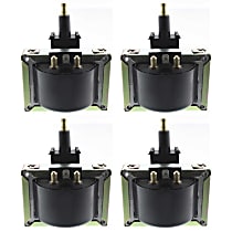 Ignition Coils, Set of 4, with 4 Ignition Coil Packs - 