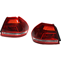 Driver and Passenger Side, Outer Tail Lights, With bulb(s), Halogen, Mounts on Body