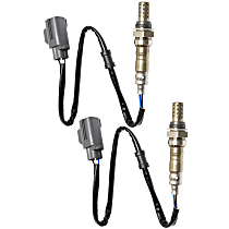 After Catalytic Converter, Driver and Passenger Side Oxygen Sensors, 4-wire, Heated