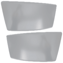 Front, Driver and Passenger Side Bumper, Painted Gray