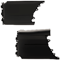 Front, Driver and Passenger Side Bumper End, Extended Cargo Van, Textured, Plastic