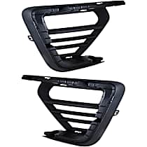 Driver and Passenger Side, Outer Bumper Grille, Textured