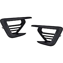 Driver and Passenger Side, Outer Bumper Grille, Textured