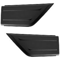 Front, Driver and Passenger Side Bumper Trim, Primed