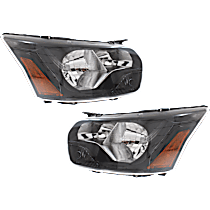 Driver and Passenger Side Halogen Headlight, With bulb(s), OE Replacement