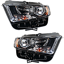 Driver and Passenger Side Halogen Headlight, With bulb(s), OE Replacement, CAPA Certified