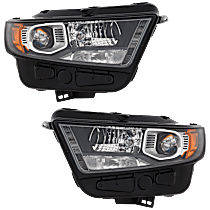 Driver and Passenger Side HID/Xenon Headlight, With bulb(s), OE Replacement