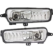 Front, Driver and Passenger Side Halogen Fog Light, With bulb(s), OE Replacement