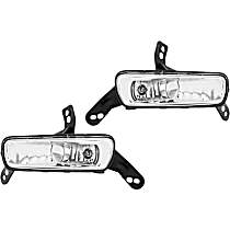 Front, Driver and Passenger Side Halogen Fog Light, With bulb(s), OE Replacement