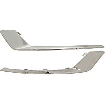 Front, Driver and Passenger Side Fog Light Trims, Chrome