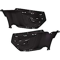 Front, Driver and Passenger Side Fog Light Cover, Textured Black