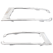 Driver and Passenger Side Headlight Bezel, Chrome
