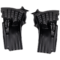 Front, Driver and Passenger Side Mud Flaps, Black